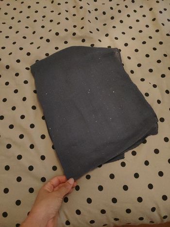 Châle bleu paillette