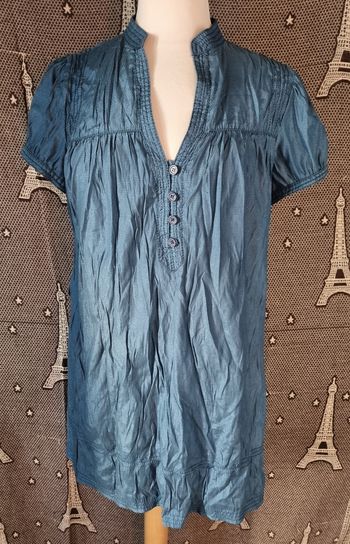 Tunique bleu pailleté taille 42-44