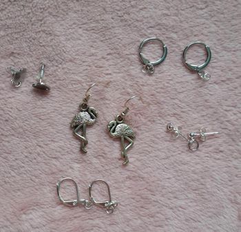 Boucles d'oreilles flamand rose