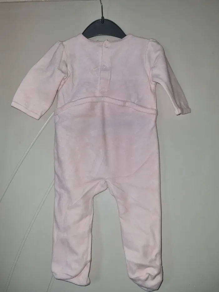 Pyjama rose clair Lulu Castagnette 6 mois neuf - photo numéro 2