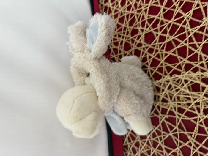 Peluche ours bleu blanc déguisé en lapin BUKOWSKI - photo numéro 4