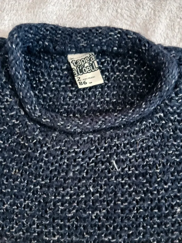 Pull hiver grosse maille taille 2 ans - photo numéro 2