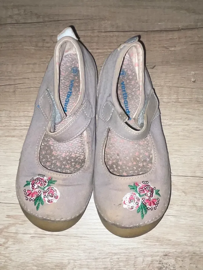 Ballerine à scratch. Verbaudet, taille 32.