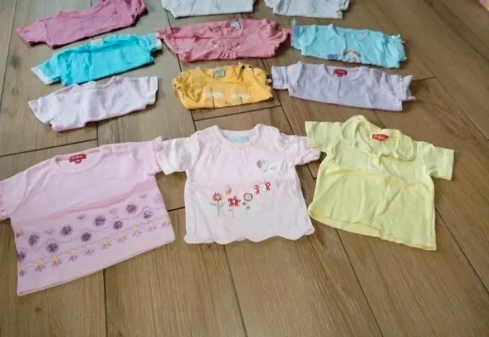 16 t-shirts manches courtes bébé fille 6 mois - photo numéro 3