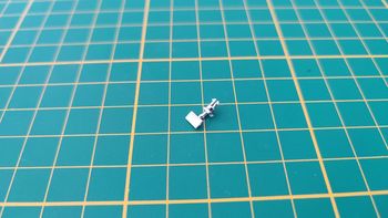 Rétroviseur intérieur pièce détachée miniature Jaguar XK 120 1948 1/24 Burago #B47