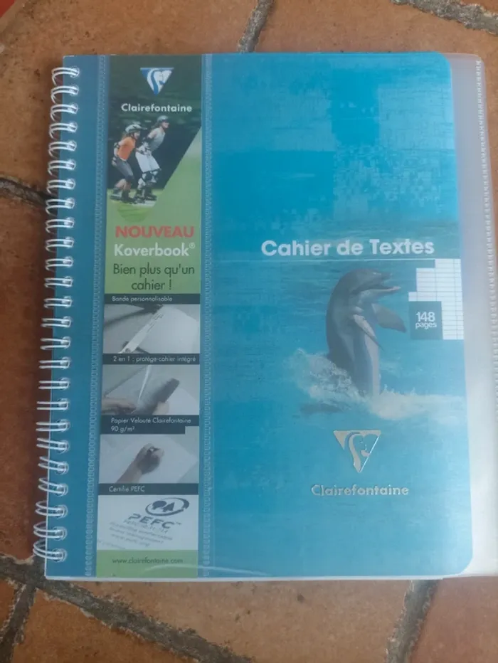 Cahier de texte personnalisable clairefontaine