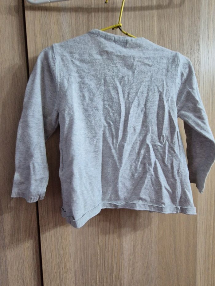 Gilet gris fille - photo numéro 3