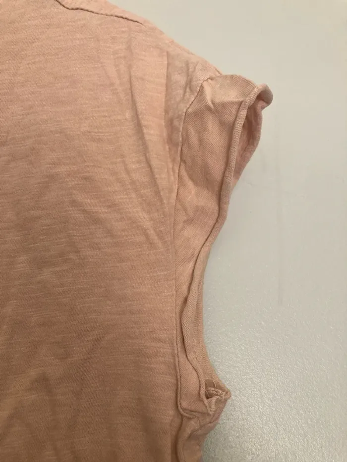 T-shirt oversize Pull&Bear – rose délavé – taille S - photo numéro 5