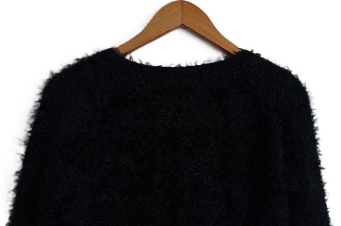 Gilet court noir poilu. Gilet crop. Dream Look. Taille 36 / 38 - photo numéro 6