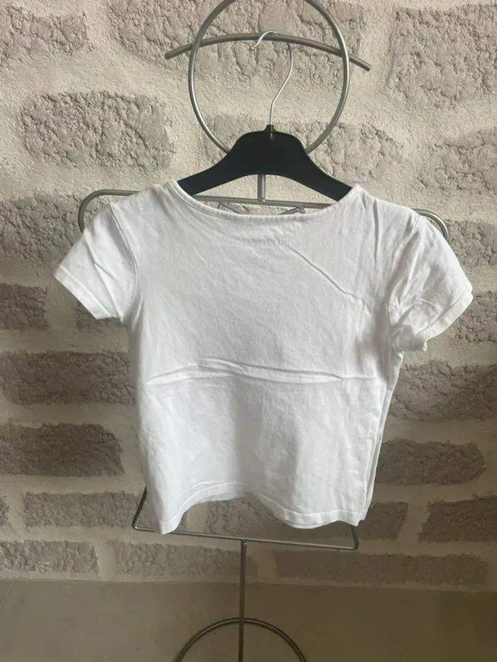 Tee shirt sequin réversible licorne fille 6 ans in extenso blanc rose - photo numéro 2