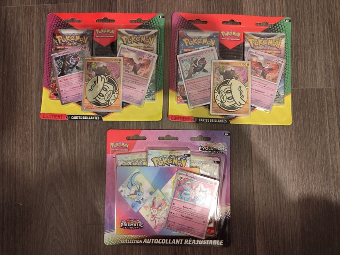 Lot Tripacks duopacks cartes Pokémon boosters Evolutions Prismatiques EB9 stars etincelantes