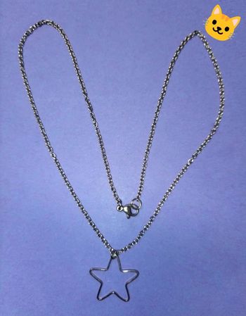 Collier argenté pendentif étoile