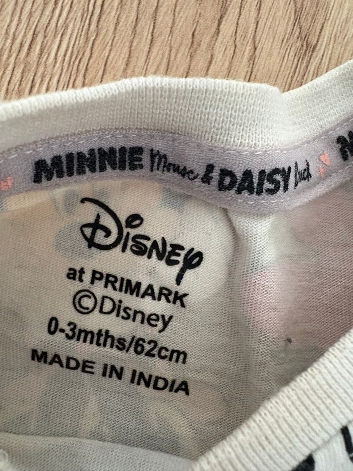 T-shirt manche longue Minnie - taille 0-3 mois - Disney x Primark - photo numéro 2