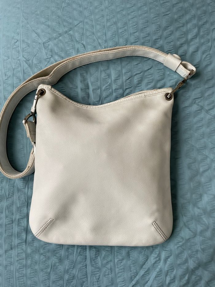 Sac Longchamp cuir blanc - photo numéro 5