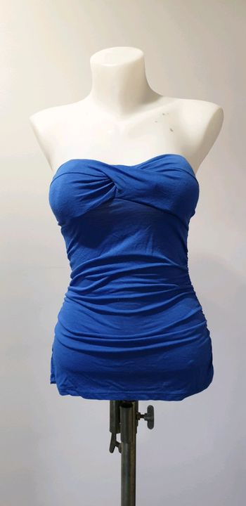 Bustier bleu électrique