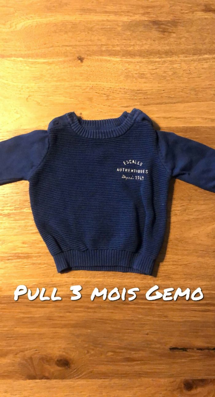 Pull garçon 3 mois