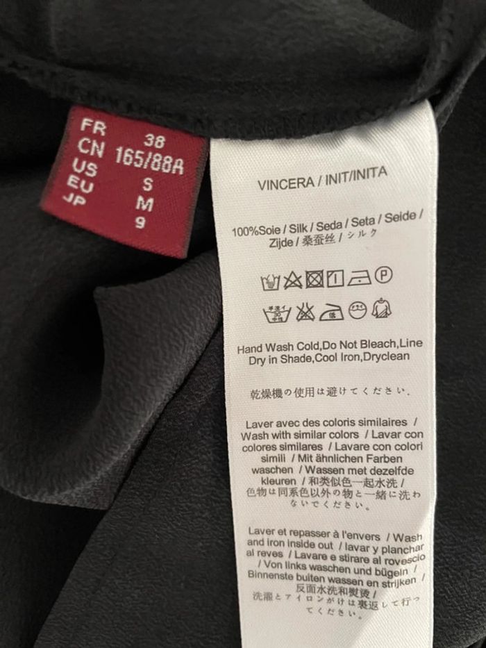 Blouse soie noire Comptoir des cotonniers 38 - photo numéro 5