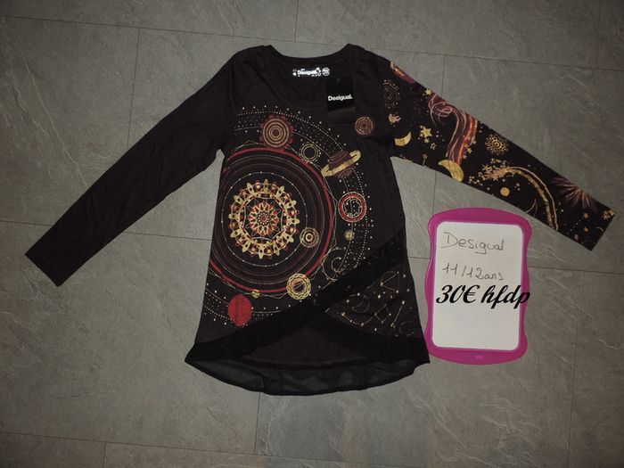 tunique desigual taille 11-12 ans