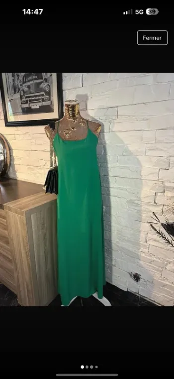 Robe neuve taille unique verte