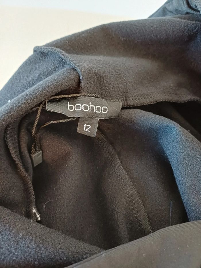 Veste noire courte zippée Boohoo taille L 40 - photo numéro 7