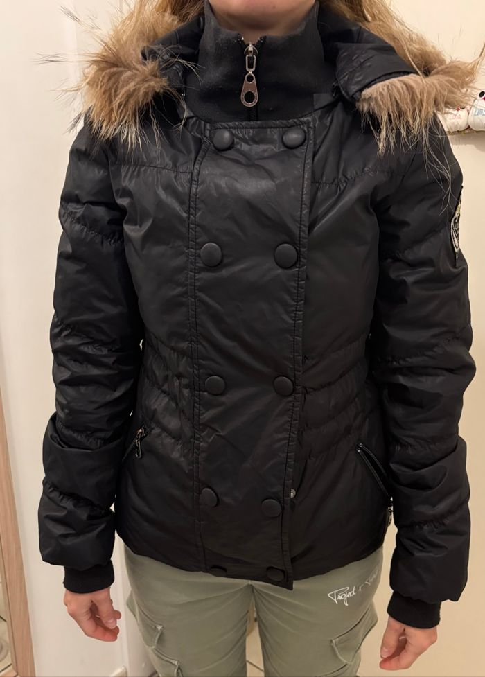 Doudoune femme à capuche fourrée - photo numéro 4