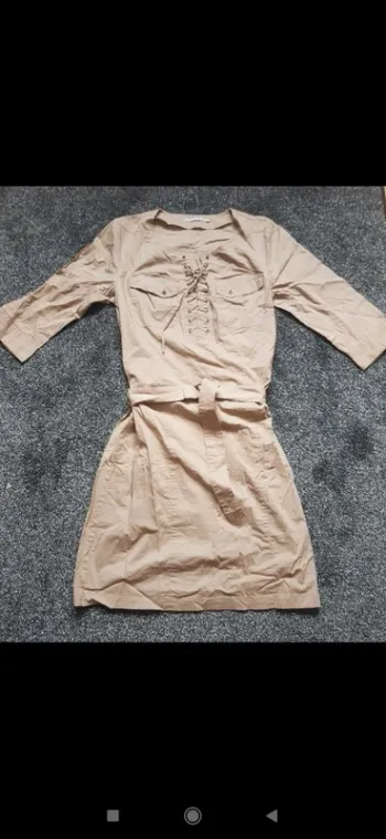 Robe d"été style safari  3 suisses beige T40