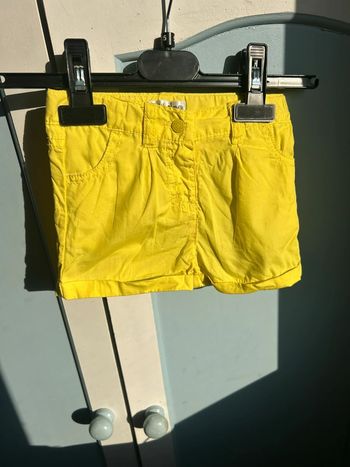 Short jaune kimbaloo, 12 mois