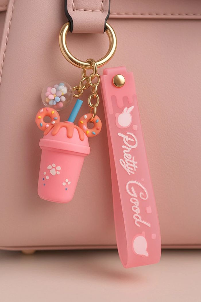 Porte clés glace Mickey rose