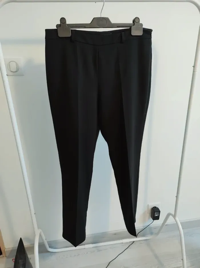 Pantalon tailleur noir 123 taille 40 - photo numéro 2