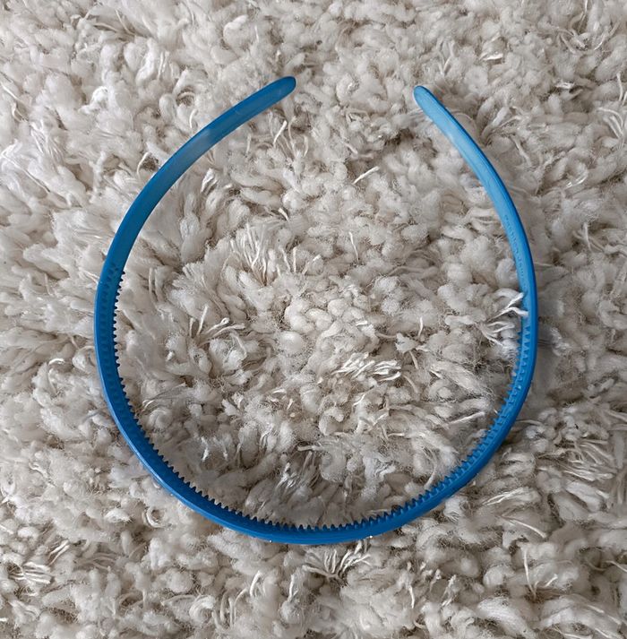 Serre-tête bleu - photo numéro 3