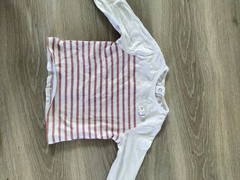 T shirt manches longues à rayures