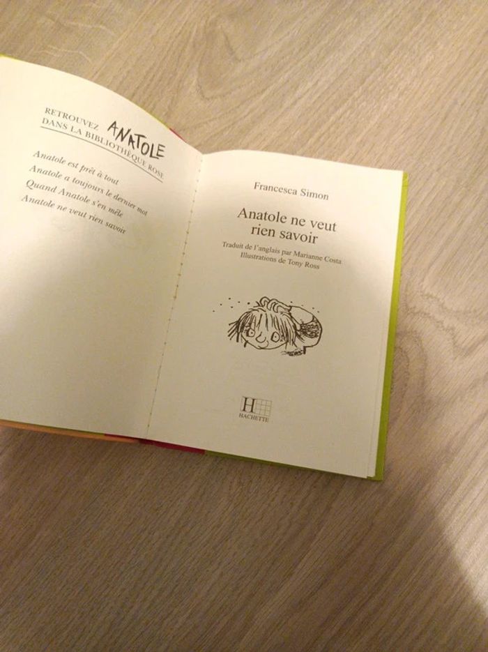 Livre La bibliothèque rose Anatole ne veut rien savoir - photo numéro 7