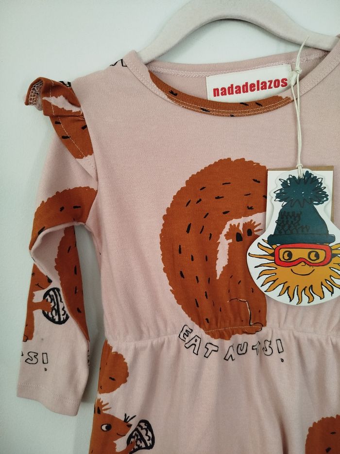 Jolie robe Nadadelazos 2 ans écureuil squirrel Neuve - photo numéro 2
