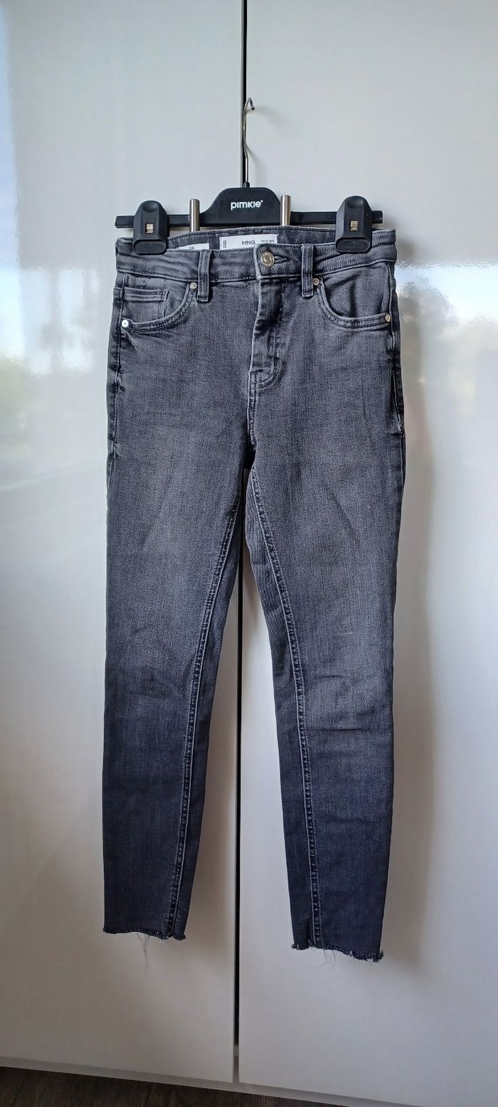 Pantalon jeans femme taille xxs élastique MNG isa - photo numéro 2