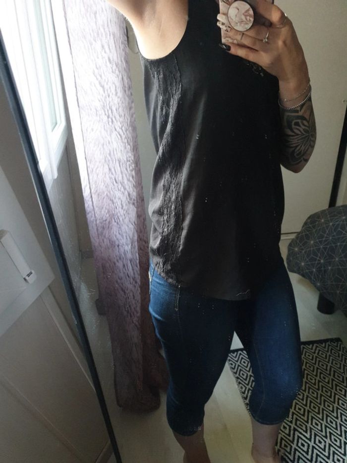 Débardeur bretelles dentelles - photo numéro 2