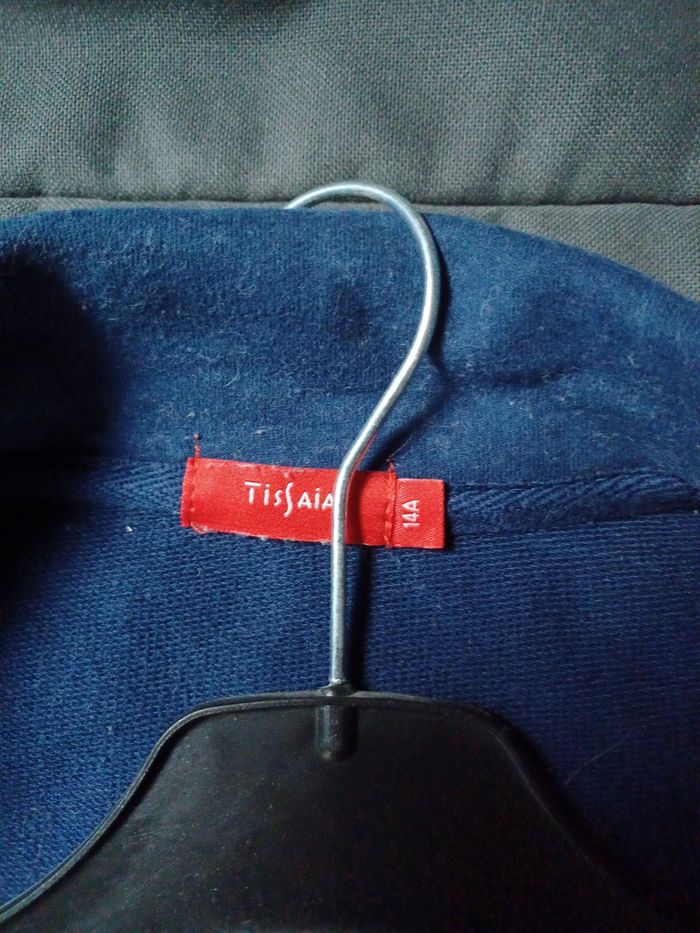 Veste style perfecto bleu Tissaia taille 14 ans - photo numéro 5