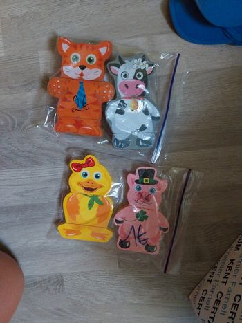 Puzzles en bois aimantés