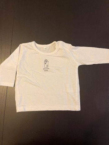 T-shirt manche longue blanc