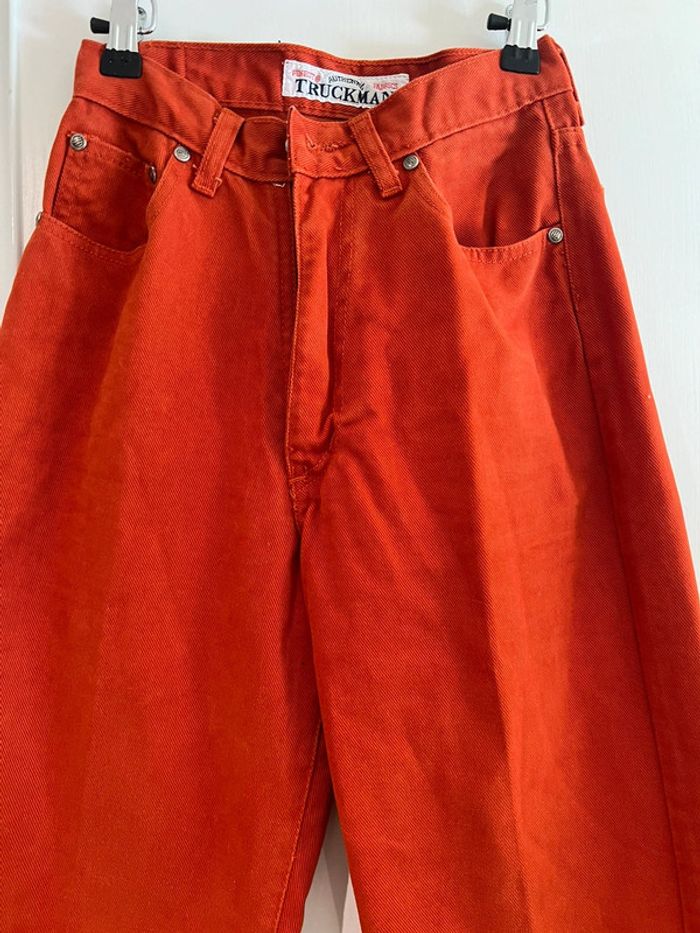 TruckMan pantalon vintage, taille 32 Jeans, oranger - photo numéro 10