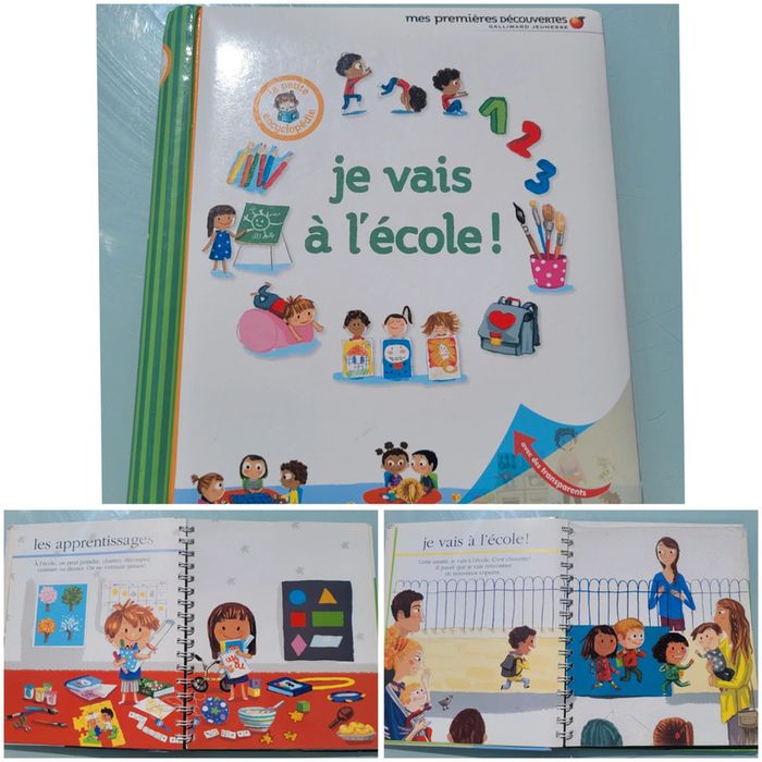 Mes Premières Découvertes Gallimard grand format 🖌 Je vais à l'école 🎒
