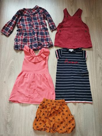 Lot robes jupe 24 mois automne hiver