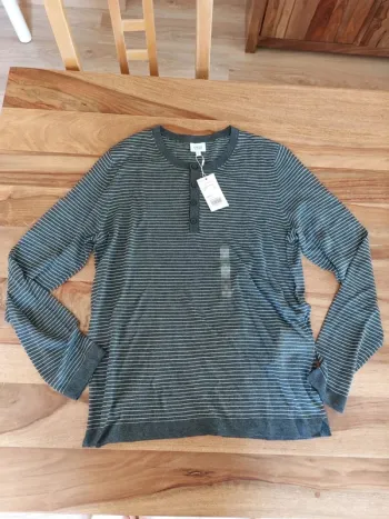 T-shirt col rond rayé Célio Homme taille S