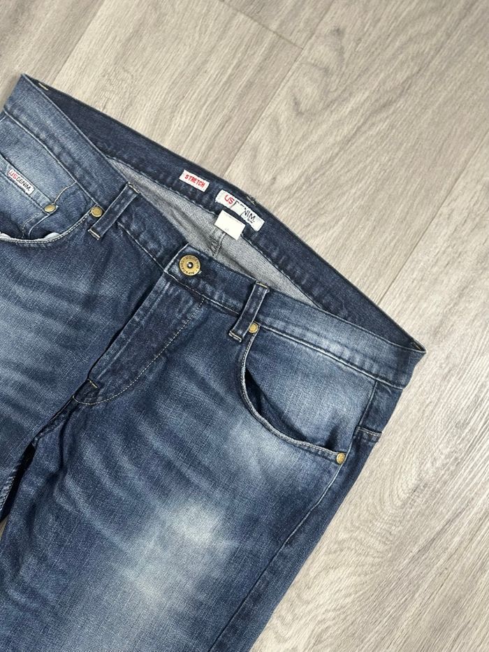 Jean denim slim bleu délavé T46 L/XL - photo numéro 4