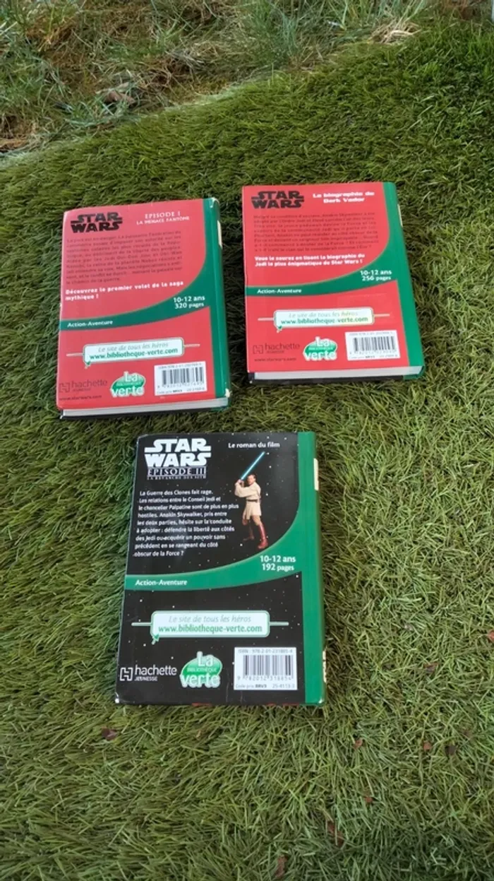 Lot de 3 livres Stars Wars ( bibliothèque verte ) - photo numéro 2