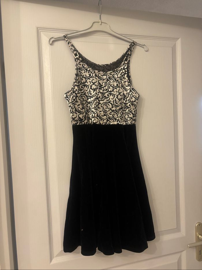 Robe en velours cacao S