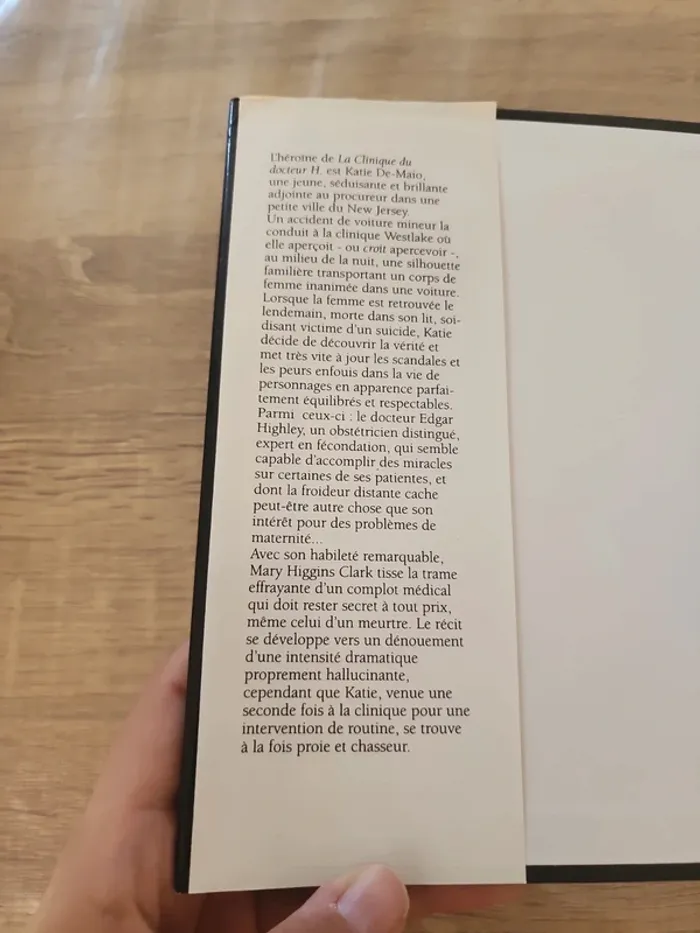 Livre broché "la clinique du docteur H." de Mary Higgins Clark - photo numéro 7