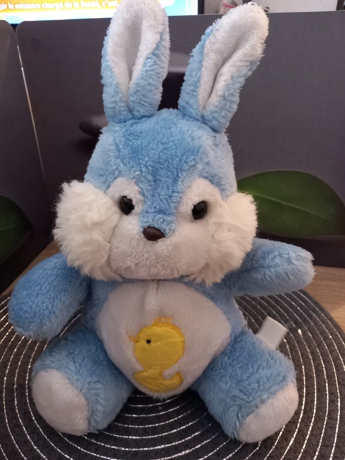 2 Peluches lapins nounours vintages 30cm - photo numéro 7