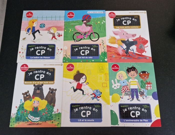 Lot de 6 livres je rentre en cp