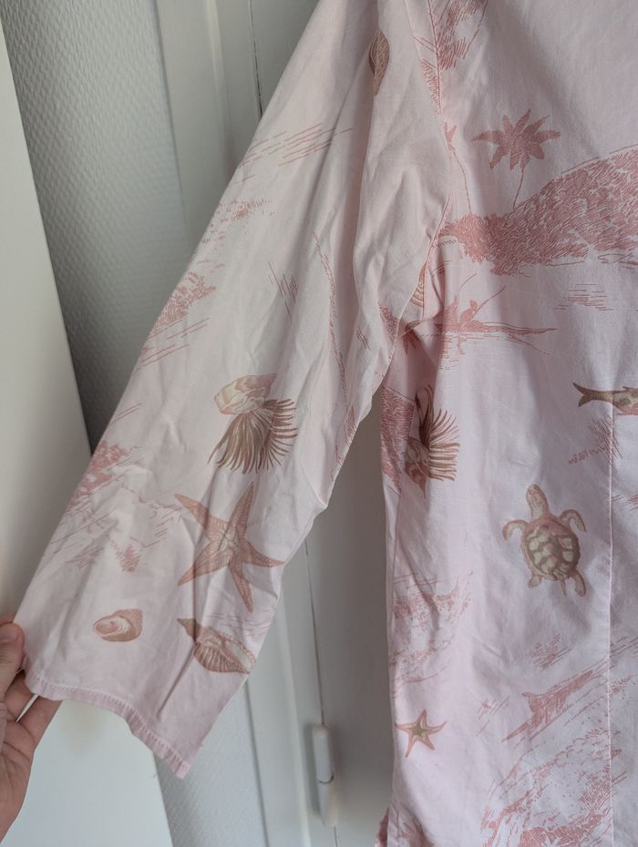 Chemise rose armor lux à motifs marin manche trois quarts taille 36 - photo numéro 4