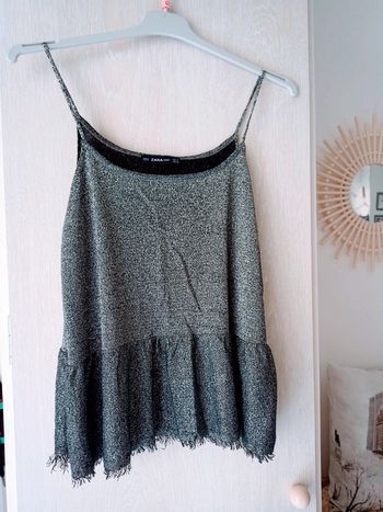 Top lamé Zara S